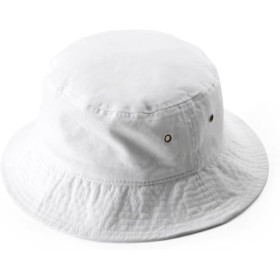 KeepSa Sombrero de Pescador de Mezclilla Color sólido Verano Gorras para el Sol Hombre/Mujer 100% Algodón Plegable Cubo Pescador
