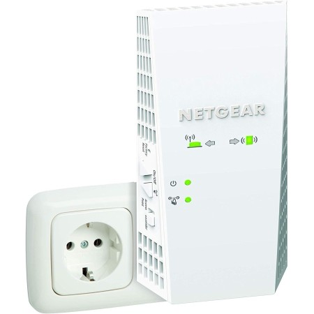 NETGEAR Repetidor Mesh WiFi 6 EAX15 | Amplificador de Señal Inalámbrica AX1800, | Cobertura hasta 100 m2 y 20 Dispositivos