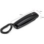 SPC Original Lite 2 – Teléfono Fijo sobremesa o Pared, Compacto y fácil de Usar, señal Luminosa 10 memorias indirectas, Teclas