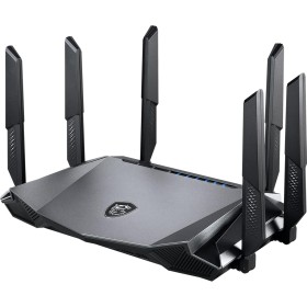 MSI RadiX AX6600 WiFi 6 Router Gaming Tres Bandas - WLAN Rápida de hasta 6600 Mbps (5GHz, 2.4GHz Inalámbrico), AI QoS Priority,