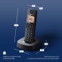 Panasonic KX-TGC310-Teléfono Fijo Inalámbrico, Negro (Versión español)