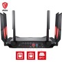 MSI RadiX AX6600 WiFi 6 Router Gaming Tres Bandas - WLAN Rápida de hasta 6600 Mbps (5GHz, 2.4GHz Inalámbrico), AI QoS Priority,