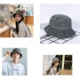 KeepSa Sombrero de Pescador de Mezclilla Color sólido Verano Gorras para el Sol Hombre/Mujer 100% Algodón Plegable Cubo Pescador