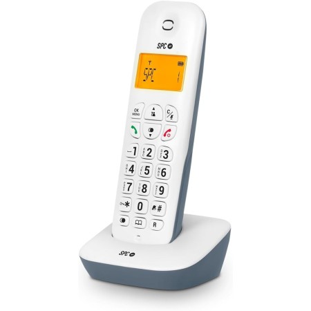 SPC Air – Teléfono Fijo inalámbrico con Pantalla iluminada, identificador de Llamadas, Agenda 20 contactos, Modo Mute, 5