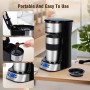 Aigostar Coffey - Cafetera de Goteo con taza aislada, Programable 24H, Pantalla LCD, 420 ml, Función AutoClean, Cafetera con