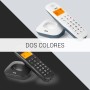 SPC Air – Teléfono Fijo inalámbrico con Pantalla iluminada, identificador de Llamadas, Agenda 20 contactos, Modo Mute, 5