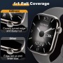 IQShield Protector de Pantalla para Apple Watch Series 10 46mm Cristal Templado, 3D Cobertura Completa, Sensible al Tacto, Sin
