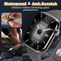 IQShield Protector de Pantalla para Apple Watch Series 10 46mm Cristal Templado, 3D Cobertura Completa, Sensible al Tacto, Sin