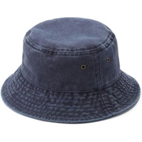 KeepSa Sombrero de Pescador de Mezclilla Color sólido Verano Gorras para el Sol Hombre/Mujer 100% Algodón Plegable Cubo Pescador