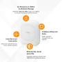 Zyxel Punto de Acceso PoE Multi-Gig WiFi 6 AX3000 para pequeñas Empresas | 2,5 G PoE Enlace Ascendente con Antena 3x3 + 2x2