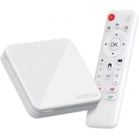 Box TV Android 14.0 H96 Max - Smart Wi-FI 6, 4K HDR10+, 2GB RAM + 16GB ROM, Mando Incluido, Bluetooth 5.0, Soporte Chromecast,