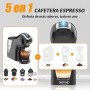 KOTLIE 19Bar Cafetera Espresso de Cápsulas Multifunción para Nespresso/Dolce Gusto/LAV*ZZA MIO y Cápsulas de Café Molido/ESE