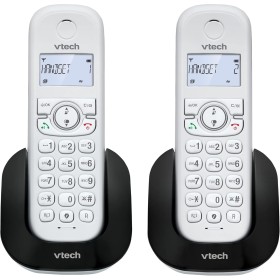 VTech CS1501 Teléfono inalámbrico Casa Duo, Teléfono Fijo DECT con Manos Libres y Bloqueo de Llamadas, Doble Carga,
