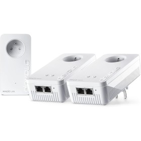 devolo Kit multihabitación Magic 2 WiFi 6 (ax): 3 adaptadores WiFi PLC, enchufe Gigogne (2400 Mbits, malla, 5 puertos Gigabit
