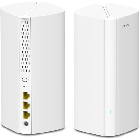 Tenda Nova Mesh MX12 (2-Pack) - Mesh WiFi 6 AX3000, Router Repetidor WiFi de Doble Banda 2,4 GHz/5 GHz, Conecta 60 Dispositivos,