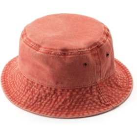 KeepSa Sombrero de Pescador de Mezclilla Color sólido Verano Gorras para el Sol Hombre/Mujer 100% Algodón Plegable Cubo Pescador