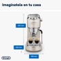 De'Longhi Dedica Arte EC885.BG, Cafetera Tradicional de Bomba, Cafetera Manual, Varilla de Vapor My LatteArt, Diseño Compacto de