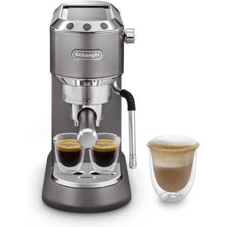 De'Longhi Dedica Arte EC885.BG, Cafetera Tradicional de Bomba, Cafetera Manual, Varilla de Vapor My LatteArt, Diseño Compacto de