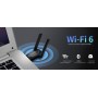 Adaptador WiFi 6 Bluetooth 5.4 USB 2 en 1, doble banda 2,4/5 GHz ax900 Mbps para PC/portátil/escritorio, adaptador WiFi