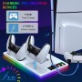 3 en 1 Soporte PS5 con Cargador Mando y Ventilador de 3 Velocidades, Soporte Vertical PS5 para Playstation 5 Slim & Standard