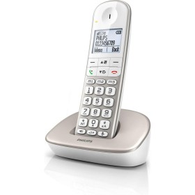 Philips XL4901S/23 - Teléfono Fijo Inalámbrico, Pantalla 1,9'', Altavoz Integrado, Manos Libres, Identificador de Llamadas,