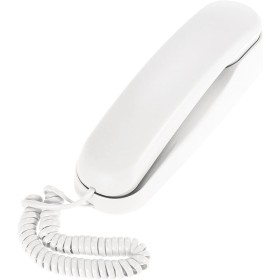 Bisofice Mini teléfono fijo con cable de escritorio teléfono fijo montado en la pared soporta las funciones