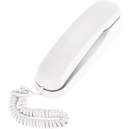 Bisofice Mini teléfono fijo con cable de escritorio teléfono fijo montado en la pared soporta las funciones