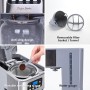 Taylor Swoden Cafetera Goteo, 1,5L(12 tazas) Cafetera con Filtro Reutilizable, Pantalla LCD, Programable 24h, Función AutoClean,