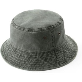 KeepSa Sombrero de Pescador de Mezclilla Color sólido Verano Gorras para el Sol Hombre/Mujer 100% Algodón Plegable Cubo Pescador
