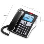 SPC Elegance ID – Teléfono Fijo sobremesa con Pantalla iluminada, 2 memorias directas, Agenda, identificador de Llamadas, Manos