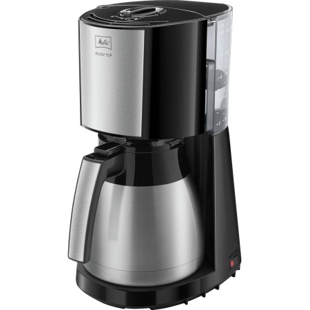 Melitta Enjoy Top Therm, 1017-08 - Cafetera de goteo con jarra térmica y tapa Easy Click, cafetera de filtro con portafiltros