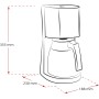 Melitta Enjoy Top Therm, 1017-08 - Cafetera de goteo con jarra térmica y tapa Easy Click, cafetera de filtro con portafiltros