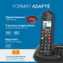 ALCATEL XL685 Voice - Teléfono Fijo inalámbrico DECT Senior con contestador - Pantalla de Alta legibilidad - Teclas Grandes -