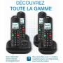 ALCATEL XL685 Voice - Teléfono Fijo inalámbrico DECT Senior con contestador - Pantalla de Alta legibilidad - Teclas Grandes -