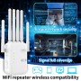 Repetidor WiFi, Amplificador señal WiFi, Extensor WiFi,6 Antenas, 2 Puertos LAN, Amplificador WiFi/Extensor WiFi/Repetidor/Ap