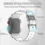 Correa Compatible con Apple Watch 40mm 41mm 44mm 45mm 49mm, Transparente Correas Deportivas Rugged con Funda para iWatch Series