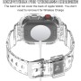 Correa Compatible con Apple Watch 40mm 41mm 44mm 45mm 49mm, Transparente Correas Deportivas Rugged con Funda para iWatch Series