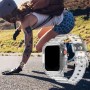 Correa Compatible con Apple Watch 40mm 41mm 44mm 45mm 49mm, Transparente Correas Deportivas Rugged con Funda para iWatch Series