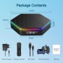 Android TV Box 12.0, TV Box Android 2024 4GB RAM 64GB ROM H618 Quad-core Android Box Soporta 4K 6K WiFi 6 2.4G/5G Dual WiFi BT