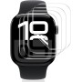 Vauki 4 Pack Protector Pantalla para Apple Watch Series 10 42mm Cristal Templado,Resistente a los Arañazos,Película de TPU Suave