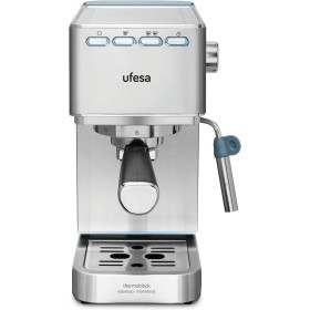 Ufesa CE8020 Capri Cafetera Expresso y Capuccino, 20 Bares, 1350W, Sistema Thermoblock, Vaporizador Orientable, 2 Modos: Café