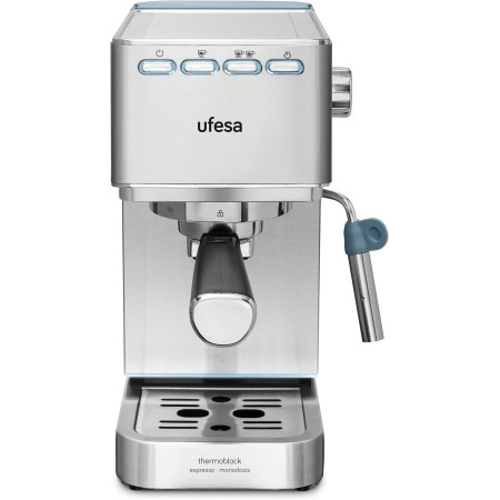 Ufesa CE8020 Capri Cafetera Expresso y Capuccino, 20 Bares, 1350W, Sistema Thermoblock, Vaporizador Orientable, 2 Modos: Café