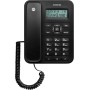 Motorola Voice - CT202 Teléfono con Cable, 10 Teclas de Memoria, Altavoz Manos libres, Música de Espera, Identificación de