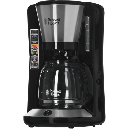 Russell Hobbs 24010-56 24010-56/RH Adventure-Cafetera Cepillado, 10 Tazas Grandes o 15 pequeñas, 1100 W, 1.25 litros, INOX Mate,