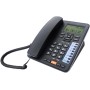 Zhemessy TC6400 Teléfono Fijo de Escritorio de 2 Líneas con Cable y Pantalla LCD Retroiluminada Almacenamiento de Números de