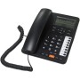 Zhemessy TC6400 Teléfono Fijo de Escritorio de 2 Líneas con Cable y Pantalla LCD Retroiluminada Almacenamiento de Números de