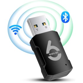 RUIZHI AX900Mbs - Memoria WiFi para PC, 6 unidades (5,8 GHz / 2,4 GHz), adaptador WiFi gratuito para PC, escritorio, portátil,
