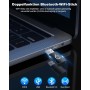 RUIZHI AX900Mbs - Memoria WiFi para PC, 6 unidades (5,8 GHz / 2,4 GHz), adaptador WiFi gratuito para PC, escritorio, portátil,