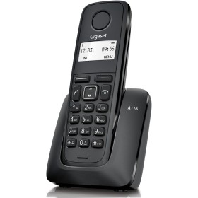 Gigaset A116 - Teléfono DECT Inalámbrico - Pantalla Gráfica Iluminada - Pantalla gráfica de 1,4" - Fácil de Usar, Negro