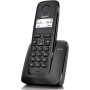 Gigaset A116 - Teléfono DECT Inalámbrico - Pantalla Gráfica Iluminada - Pantalla gráfica de 1,4" - Fácil de Usar, Negro